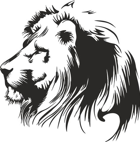 Lion Stencil Free Vector Cdr Download