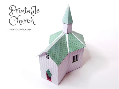 Papercraft Church Template