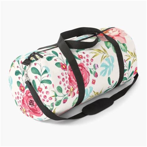 Floral Pattern Duffle Bag For Sale By Susana Art Redbubble
