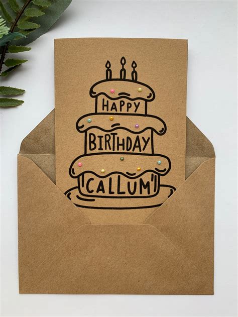 Personalised Birthday Card Happy Birthday Card Birthday Etsy