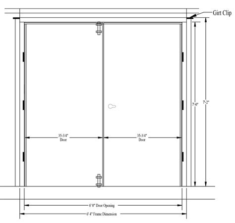 Typical Framed Door Dimensions Standard Interior Door Dimensions