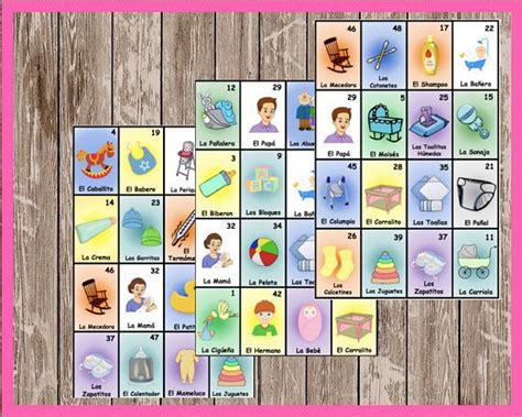 La Loteria Bebe Tablas Or Baby Shower Bingo Boards Are A Great And Fun