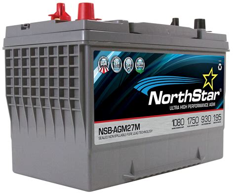 Northstar Nsb Agm 27m Rv And Marine Battery Free Shipping Battery Guys