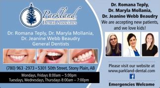 We did not find results for: Toro Days Save, Parkland Dental Associates, Stony Plain, AB