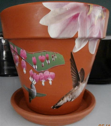 Easy to grow and colorful, pansies come in various shades of yellow, orange, white, red, blue, purple, and even bicolors. Humming bird flower pot from another angle. | Flower pots ...