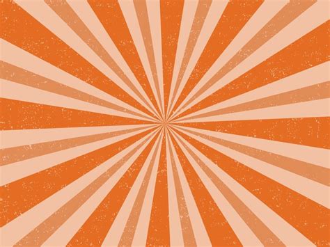 Premium Vector Vintage Grunge Retro Orange Color Burst Background