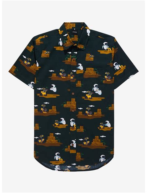 Disney Pixar Wall E Scenic Earth Day Woven Button Up Boxlunch