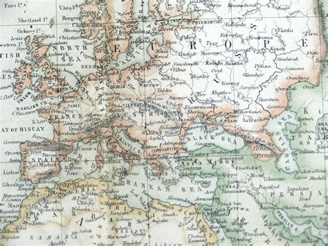 The World On Mercators Projection A Fullarton Original Antique Map