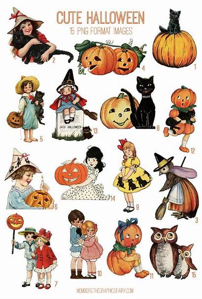 Halloween Retro Graphics Fairy Premium Kit Thegraphicsfairy