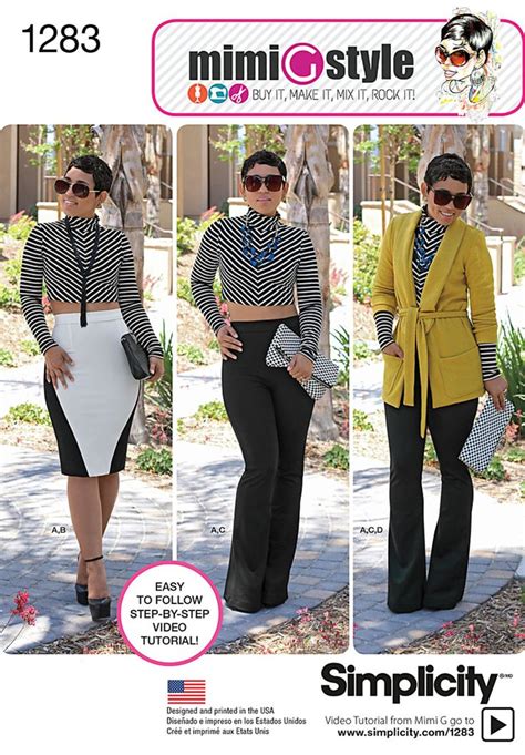 Mimi G Style Simplicity 1283 Review Diy Ponte Pants Fashion