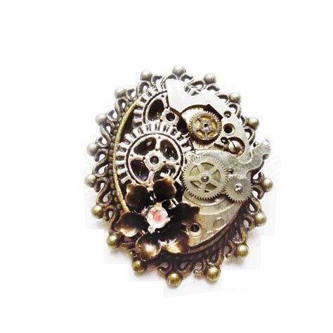 Steampunk Brooch Pin Lapel Pin Hat Pin Steampunk Jewelry