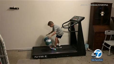 Georgia 7 Year Old Shows Off Impressive Basketball Skills On A Treadmill Abc7 Los Angeles