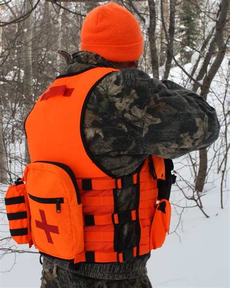 Orange Blaze Molle Vest Hunting Clothes Hunting Vest Hunting Packs