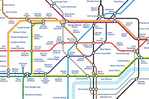 Black History Tube Map Experience London Blog