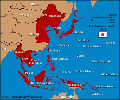 Axis powers and their colonies. The History Place - Timeline of Pacific War