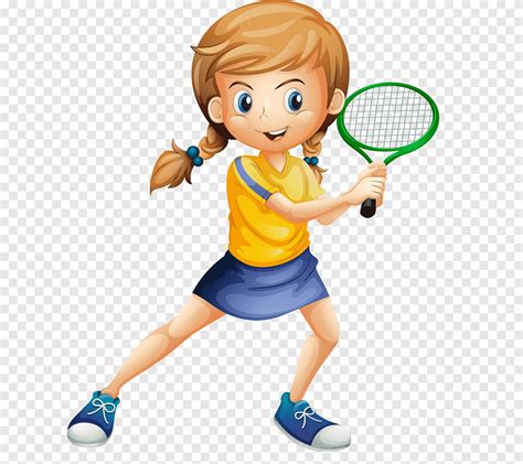 Tenis K Z Tenis Oynama Ocuk Y R Meye Ba Layan Ocuk Png Pngegg