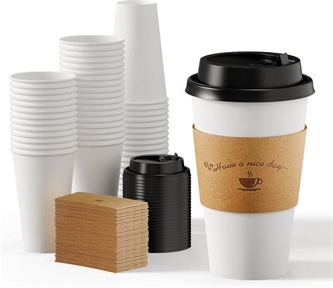 Amazon Litopak Pack Paper Coffee Cups Oz Disposable Coffee