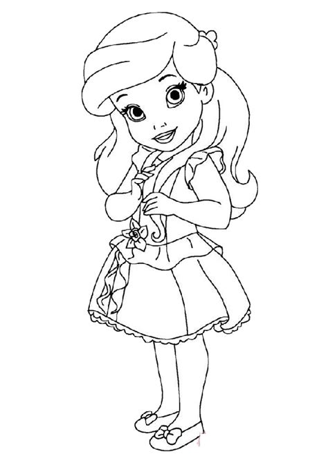 Baby Princess Coloring Pages To Download And Print For Free Baby