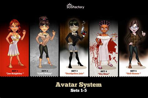 Female Avatar Creator Sets 1 5 By Sosfactory On Deviantart
