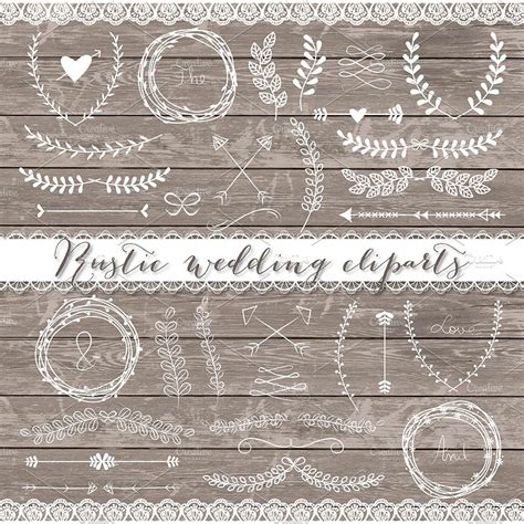 Download Vector Rustic wedding cliparts | Pre-Designed Illustrator ...