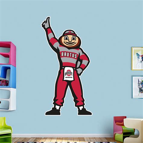 Ohio State Mascot Brutus Buckeye Wall Decal Shop Fathead For Ohio