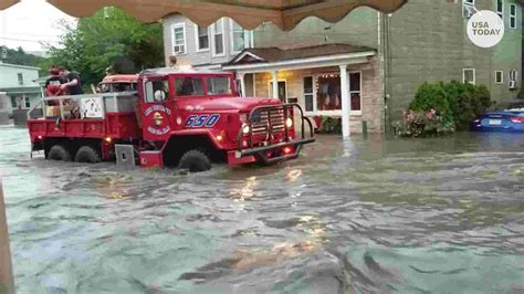 Residential PA street turned into raging river