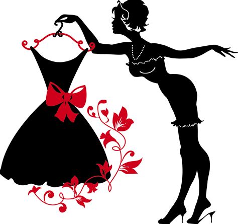 Silhouette Dress Woman Women Day Png Download 15001409 Free