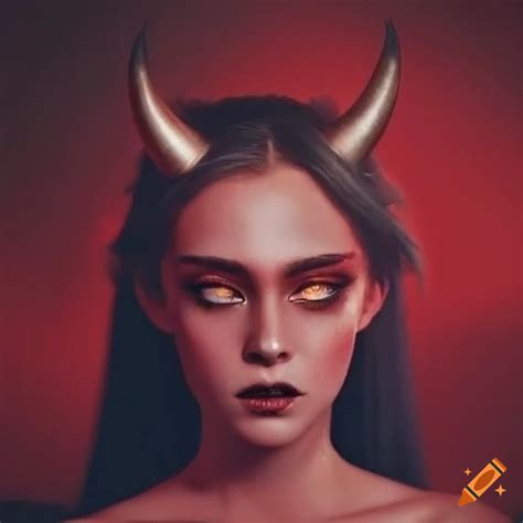 Artistic Depiction Of A Devil Woman On Craiyon