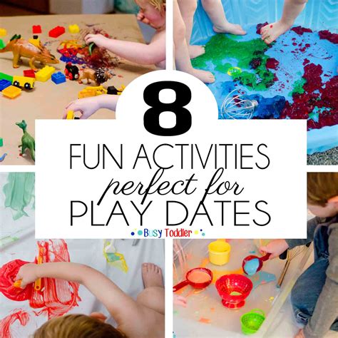 8 Messy Play Date Activities Busy Toddler