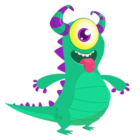 Premium Vector Funny Cartoon Monster Illustration Of Cute Monster