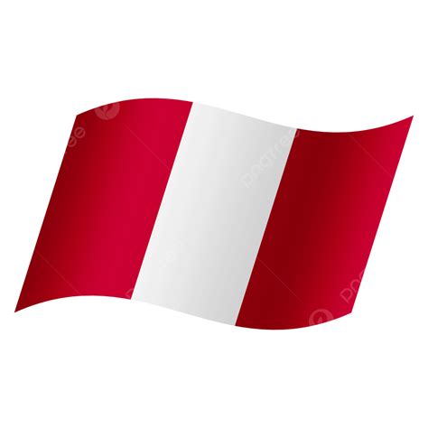 Peruvian National Flag Simple Transparent Design Country Flag Nation