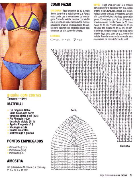 Bikini Crochet Pattern Crochet Bikini Bikini De Ganchillo Patr N