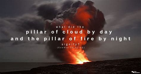 What Did The Pillar Of Cloud By Day And The Pillar Of Fire By Night