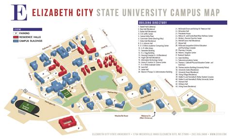 Eastern Connecticut State University Campus Map Tourist Map Of English