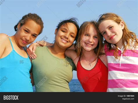 Four Girls Image And Photo Free Trial Bigstock