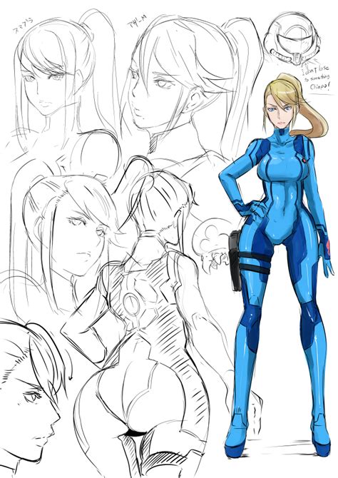 Samus Aran And Metroid Metroid And More Drawn By Butcha U Danbooru