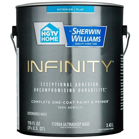 Hgtv Home By Sherwin Williams Infinity Tintable Flat Acrylic Exterior