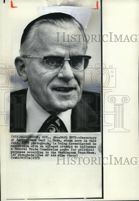 1973 Press Photo Sec Of Agriculture Earl Butz On Federal Commission Sc