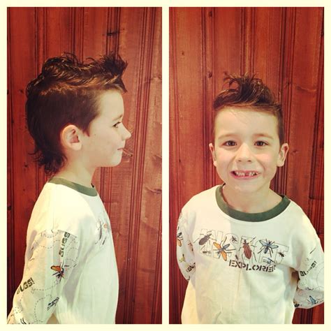 Haircut Mullet Kids Pin On Boy Style A Mullet Haircut Has Very