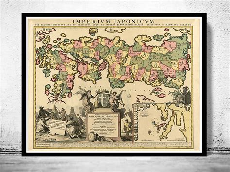 Check spelling or type a new query. Old Map of Japan 1718 Antique Map Japan Sea - VINTAGE MAPS ...
