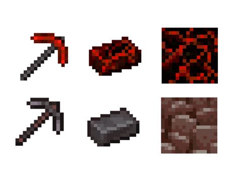 I Re Textured The Ancient Debris And Netherite To Look More Nether Like What Do You Think