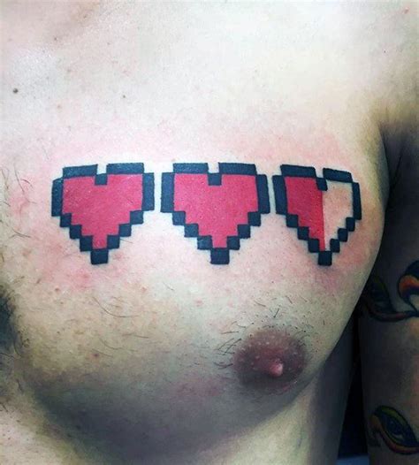 Tattoo on calf men in the style of biomechanics. 60 8 Bit Tattoo Designs For Men - Cool Retro Ink Ideas