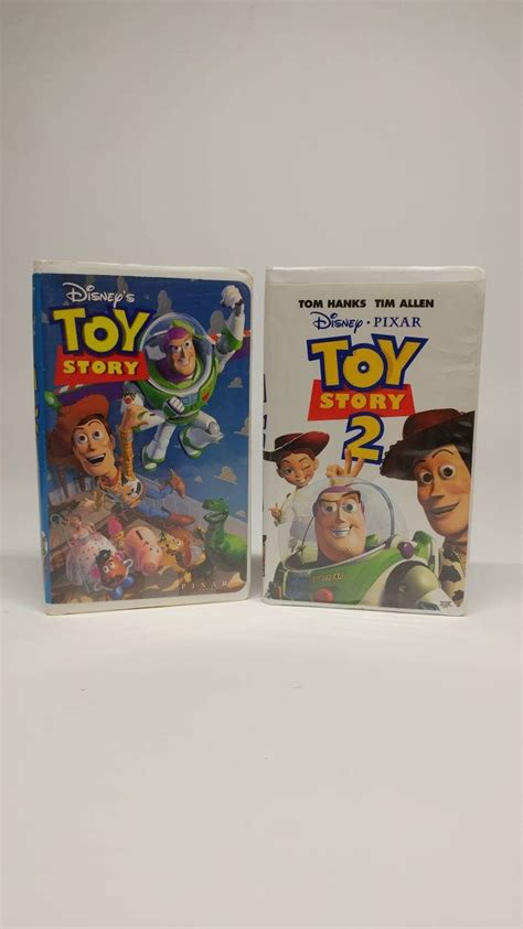 Walt Disneys Toy Story 1 And 2 On Vhs Tape With Clamshell Case Disney