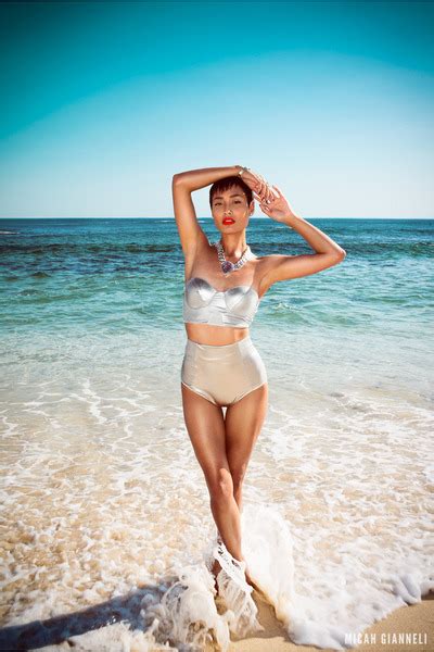Silver Bikini Atoll Swimwear Metallic By Micah Chictopia