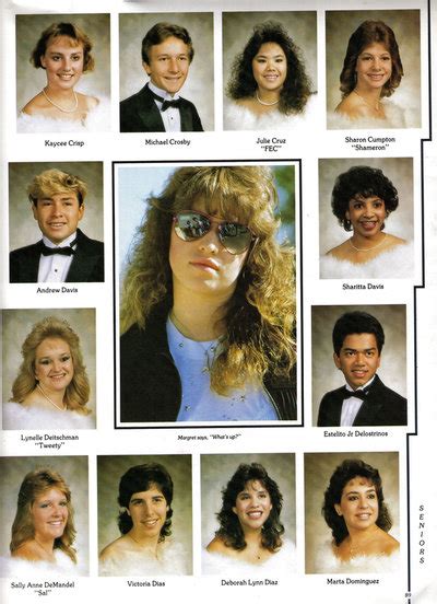 Senior Class Yearbook Pictures Newark Memorial High School Class Of 1987