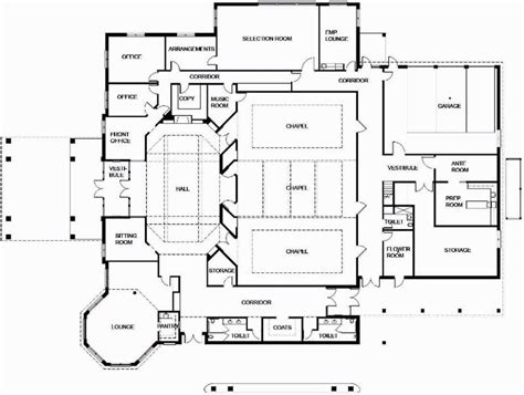 Funeral Home Floor Plan Layout