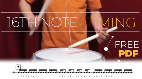 16th Note Timing Snare Drum Exercise W Sheet Music Download Free