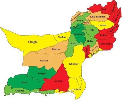 Balochistan Map Balochistan Geography Map Pakistan Map