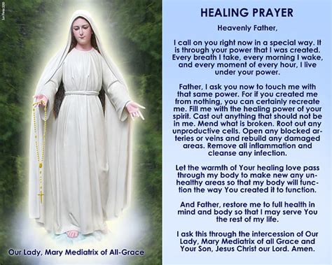 Choosing the right words to say to a person who has suffered a loss can be may time help you heal and bring you peace. HEALING PRAYER | feel free to reproduce this as prayer ...