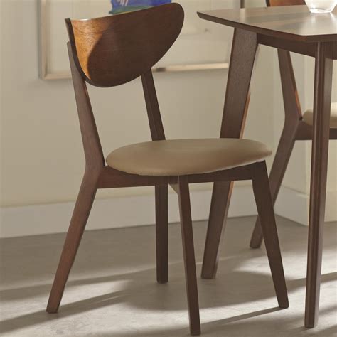 Coaster Kersey Dining Side Chairs With Curved Backs A1 Furniture